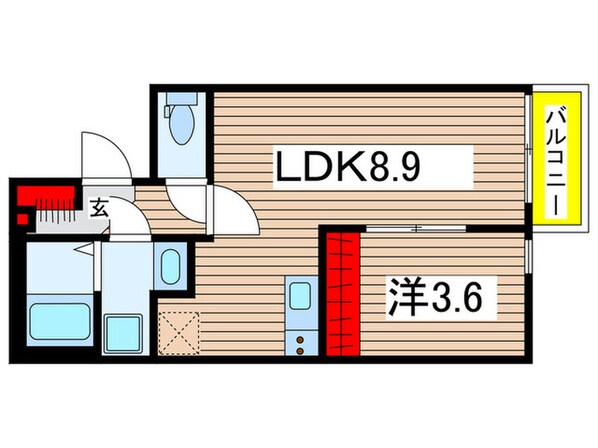 Lusso 東本町の物件間取画像